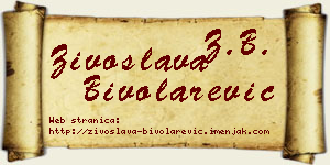 Živoslava Bivolarević vizit kartica